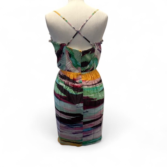 Soshanna Multi-coloured silk mini dress (size 8) 208 - Picture 5 of 8